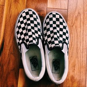 black & white checkered vans